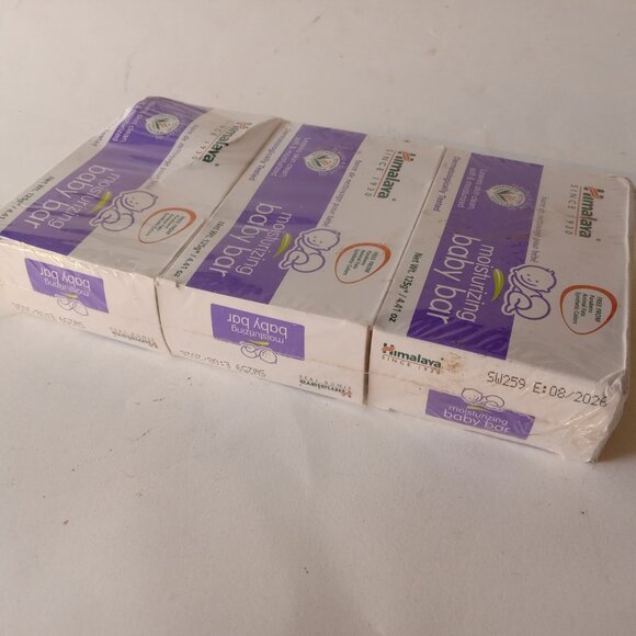 3 Pack Himalaya Moisturizing Baby Bar Soap Almond & Olive Oil 4.41 oz 125 g New - Picture 9 of 10